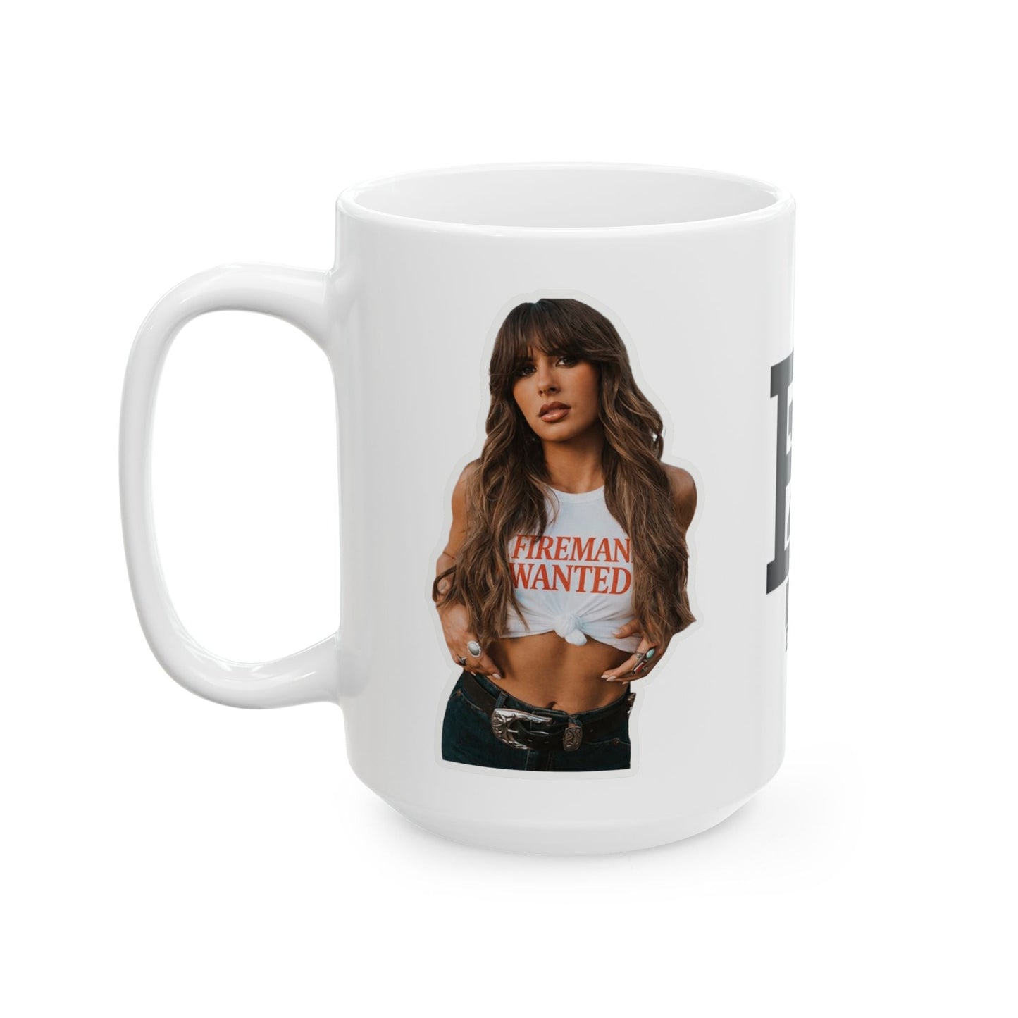 ALLE FIRE WANTED Ceramic Mug, (15oz)