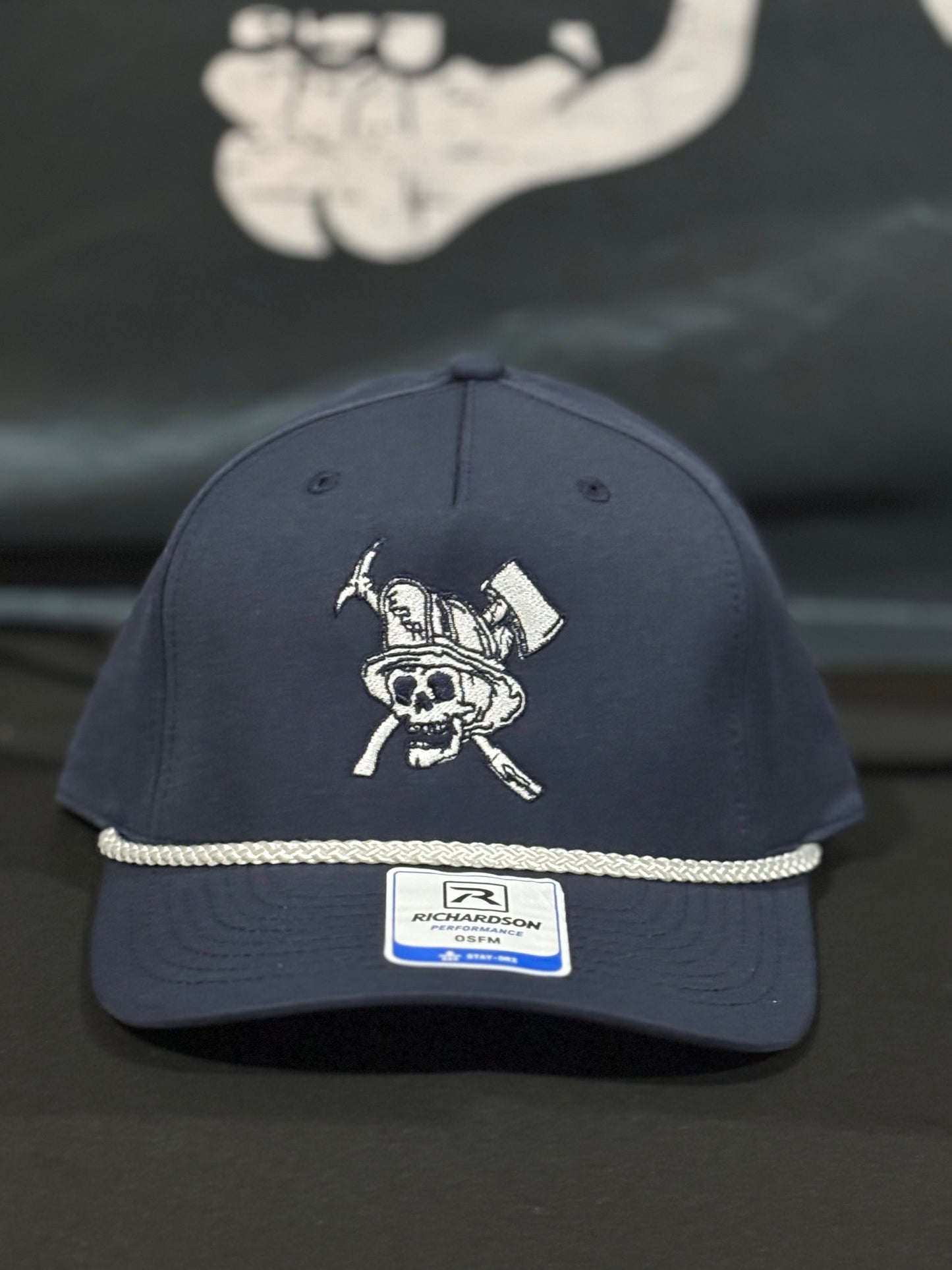 Navy w/ White skull Rope