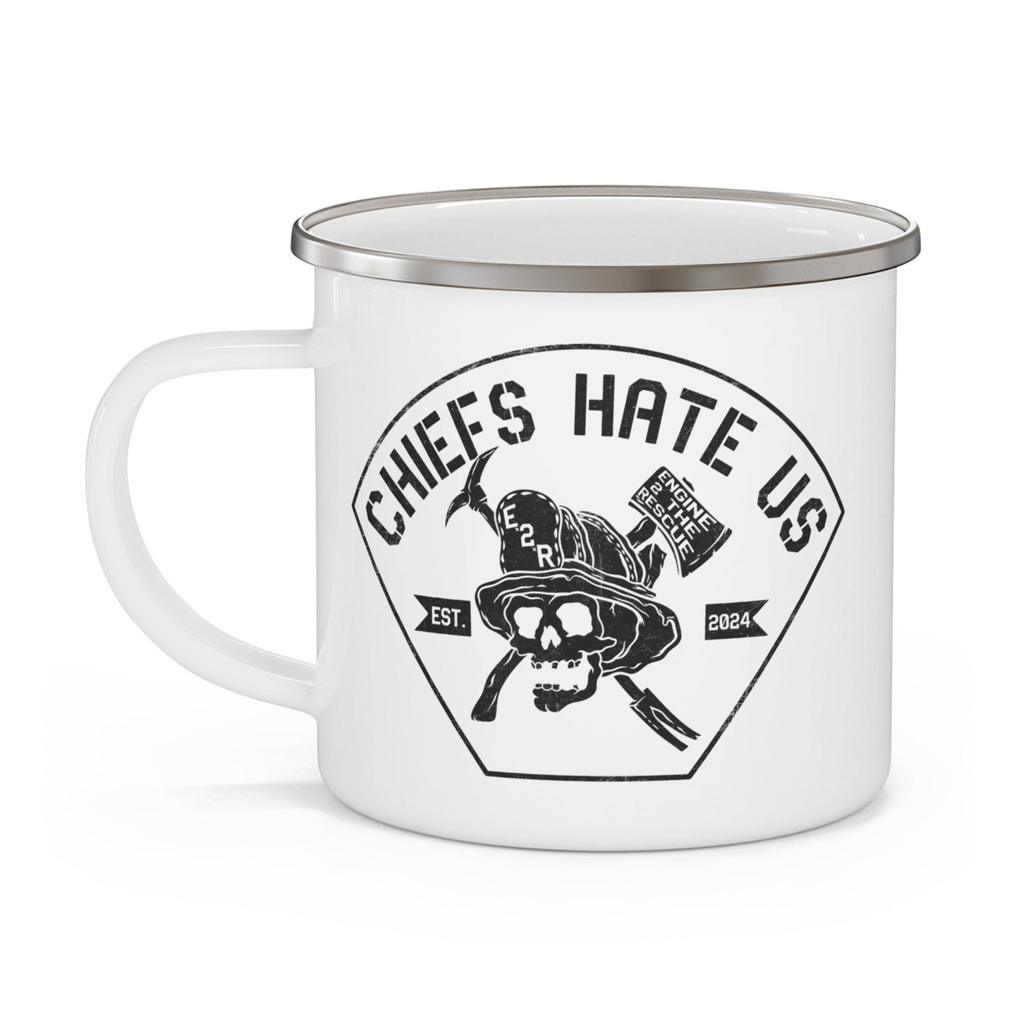 Chiefs Hate Us Enamel Camping Mug