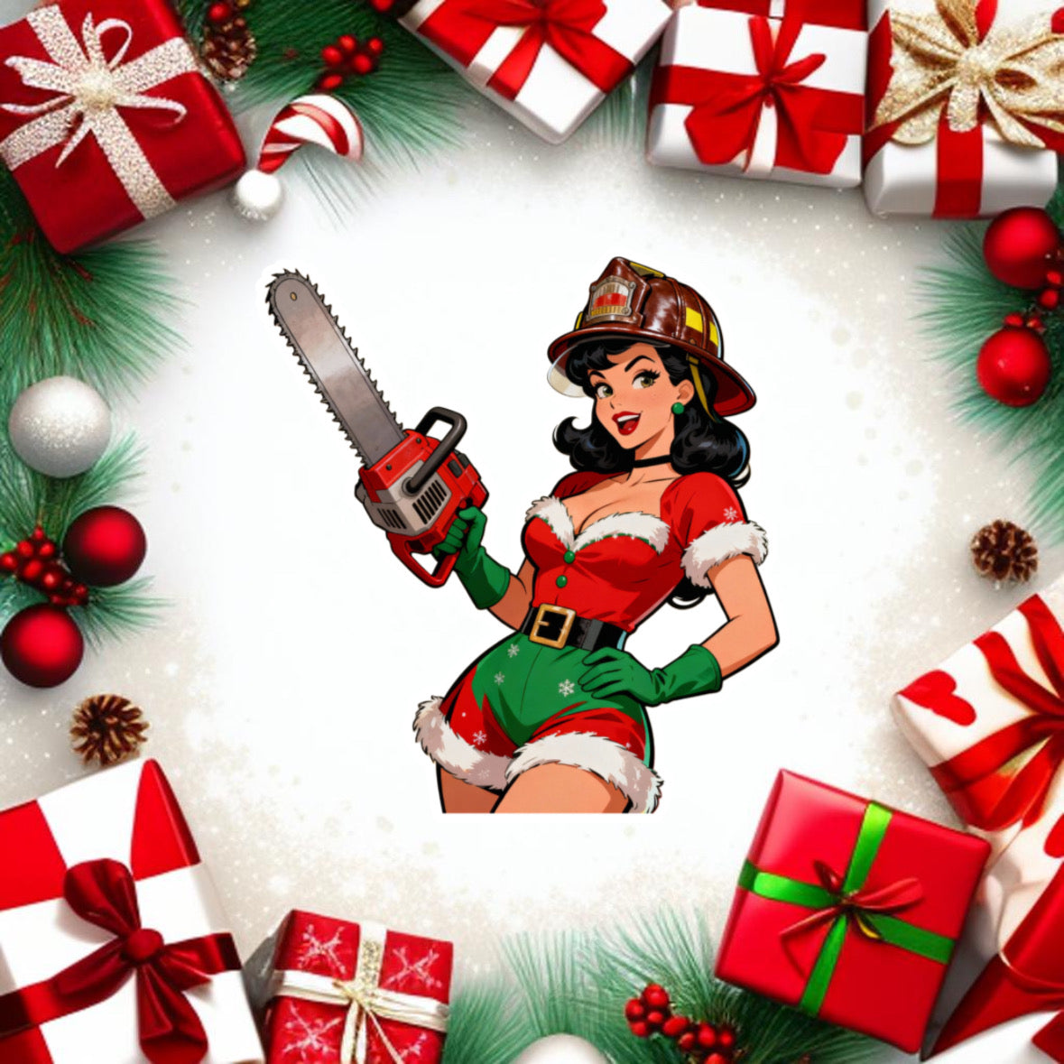 Christmas Saw Girl