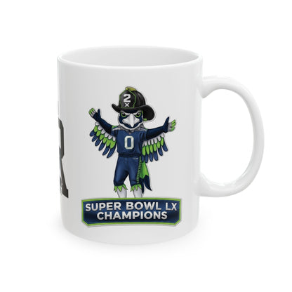 Seahawks Super Bowl champs Ceramic Mug, (11oz, 15oz)