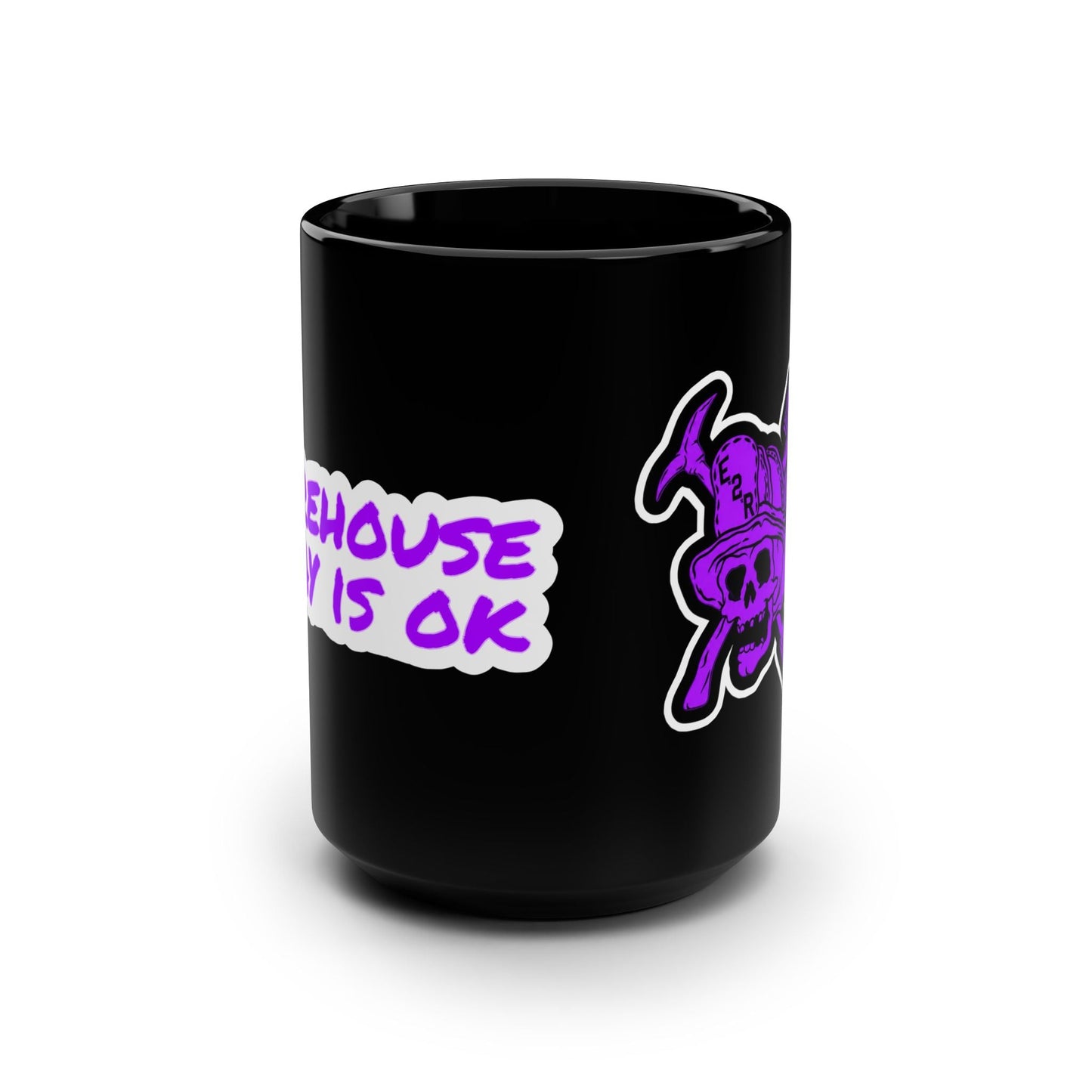 Firehouse Gay is ok Black Mug, 15oz