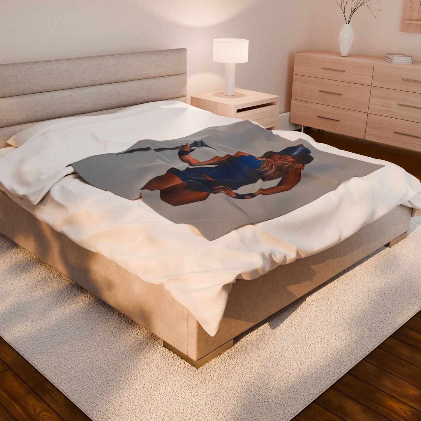 Tate adz Velveteen Plush Blanket