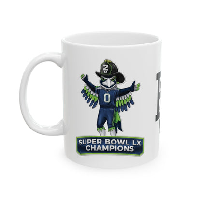 Seahawks Super Bowl champs Ceramic Mug, (11oz, 15oz)