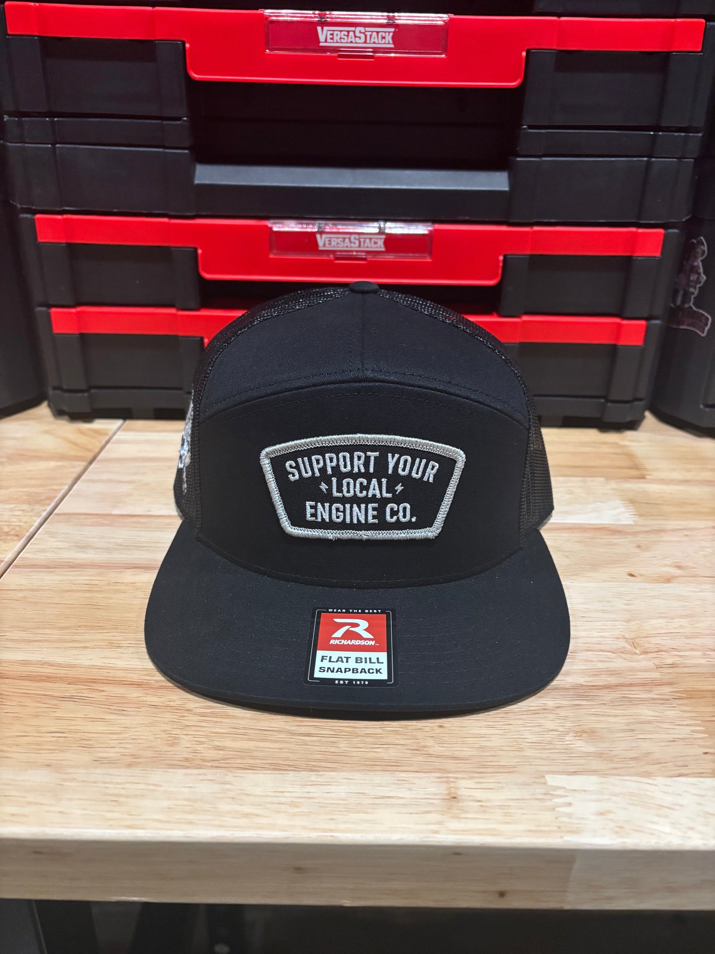Support Your Local Engine Co. Black R168 7 Panel