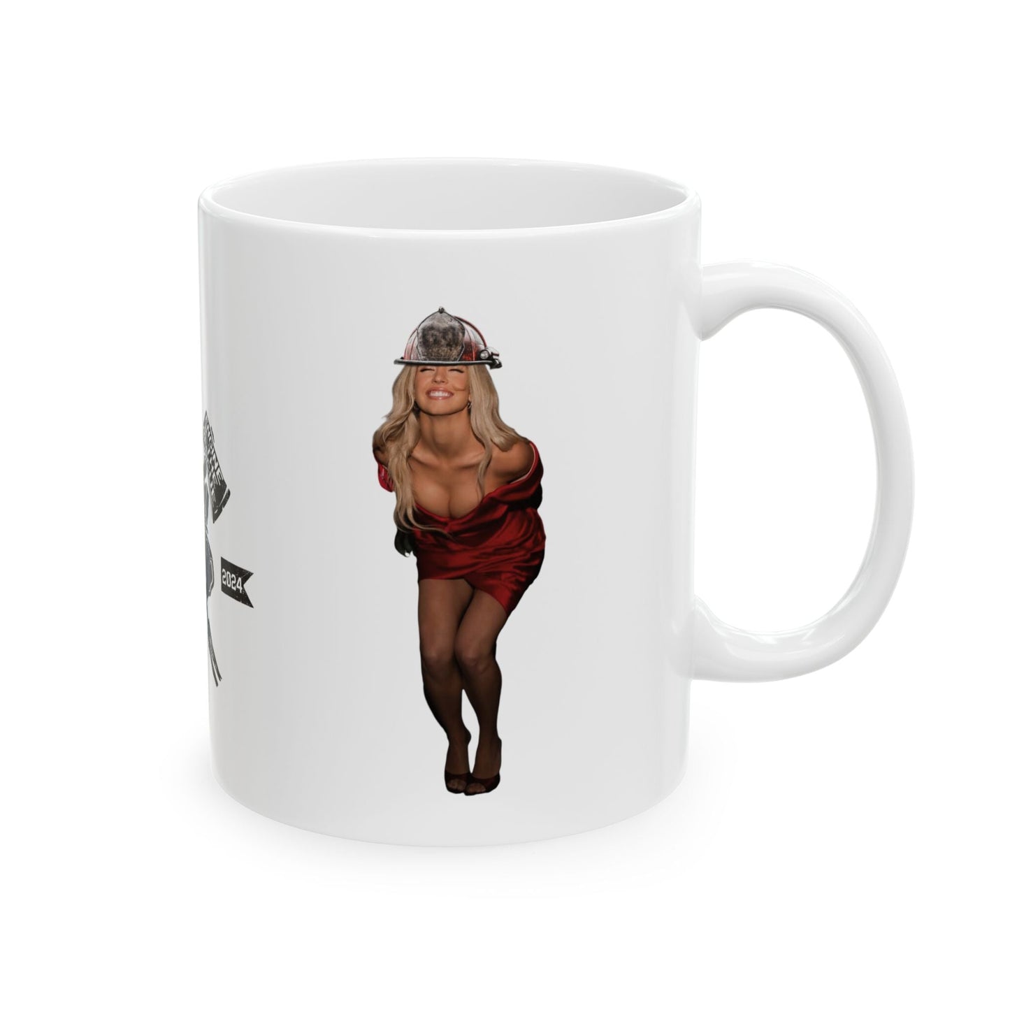 Red Dress Ceramic Mug, (11oz, 15oz)