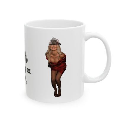 Red Dress Ceramic Mug, (11oz, 15oz)