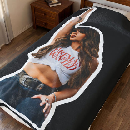 Alle Fireman wanted Velveteen Plush Blanket