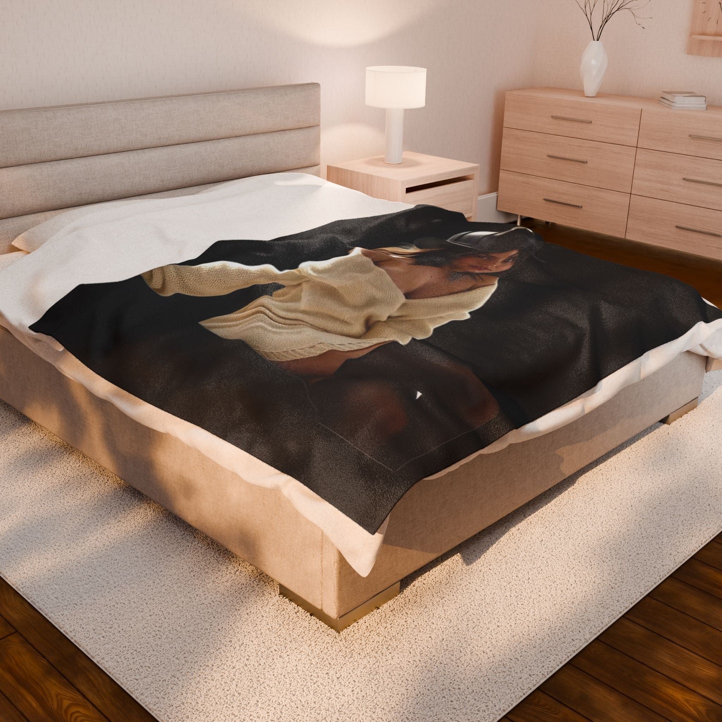 Classy Ana Velveteen Plush Blanket