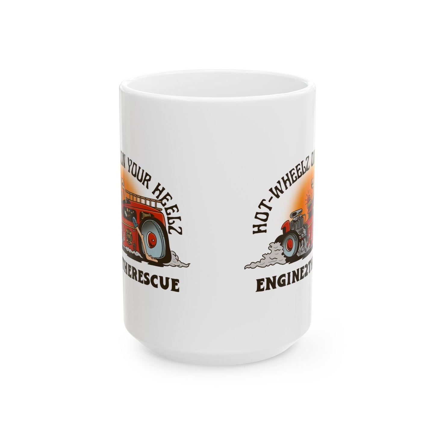 on your Heelz Ceramic Mug, (11oz, 15oz)