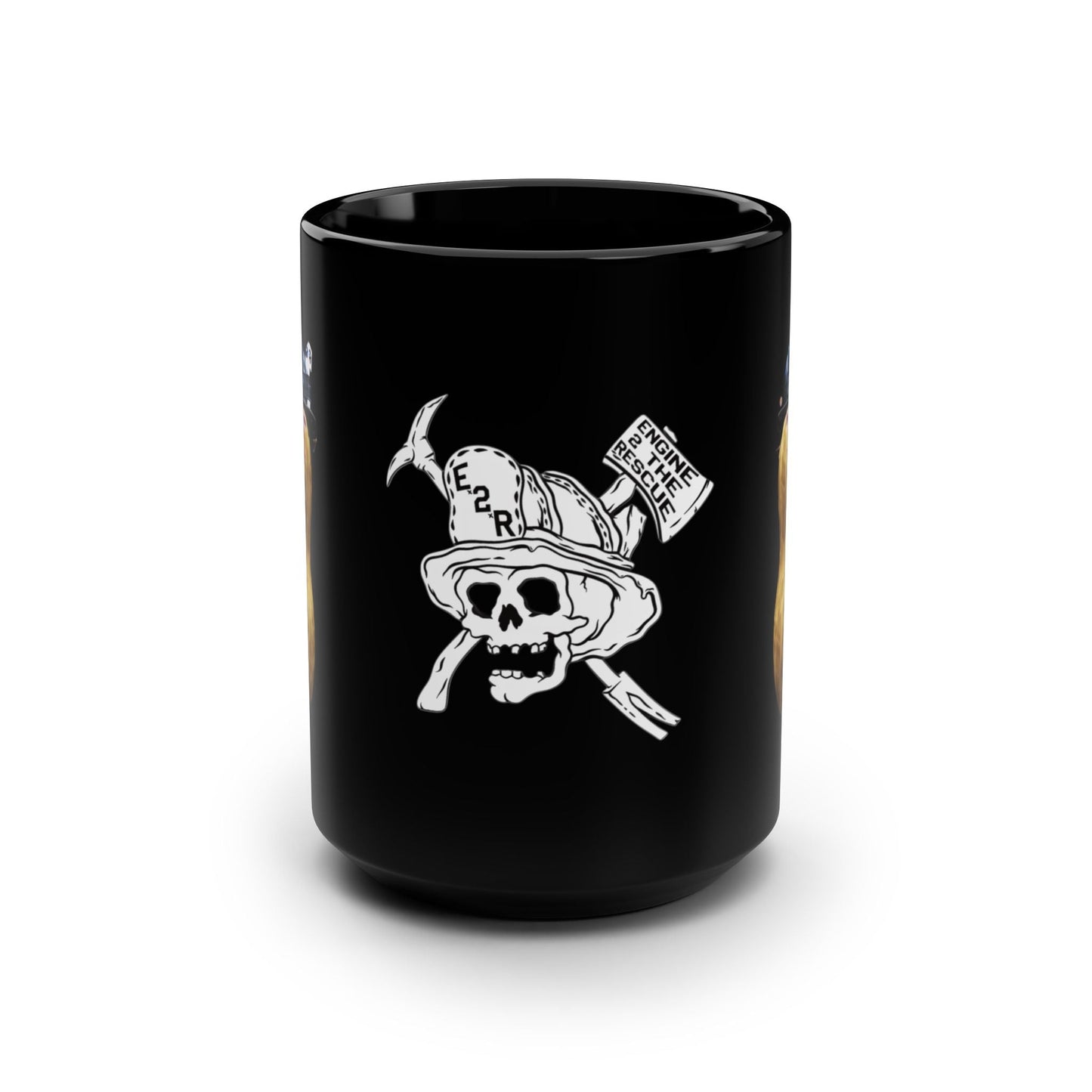 Burnt peanut Black Mug, 15oz