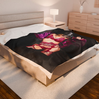Sweeney Pinky Velveteen Plush Blanket