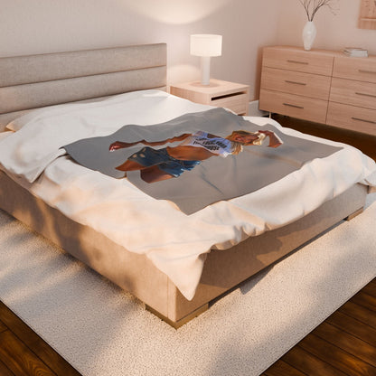 Support your local firehouse Velveteen Plush Blanket