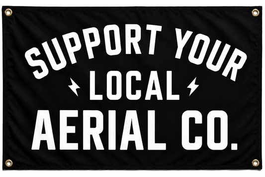 Support Your Local Aerial Co. flag