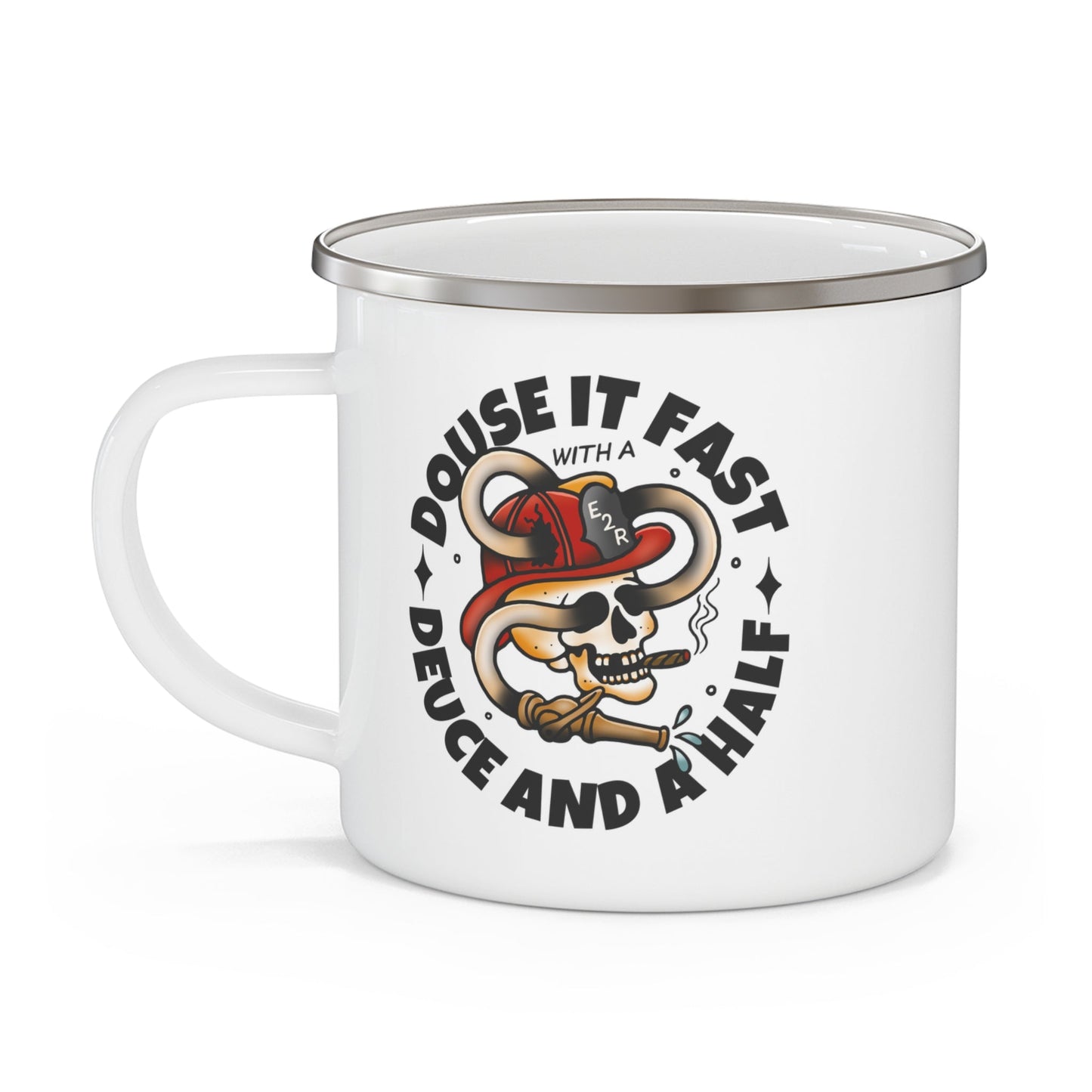 Deuce and a Half Enamel Camping Mug