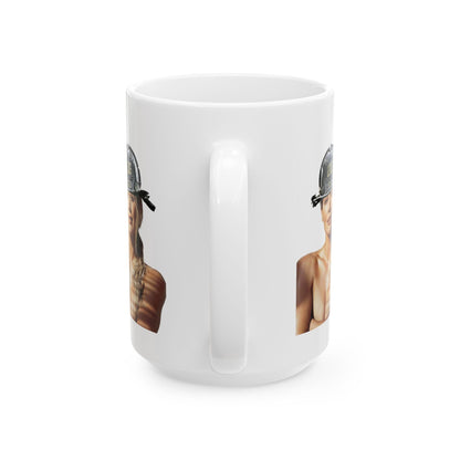 Duff Ceramic Mug, (11oz, 15oz)