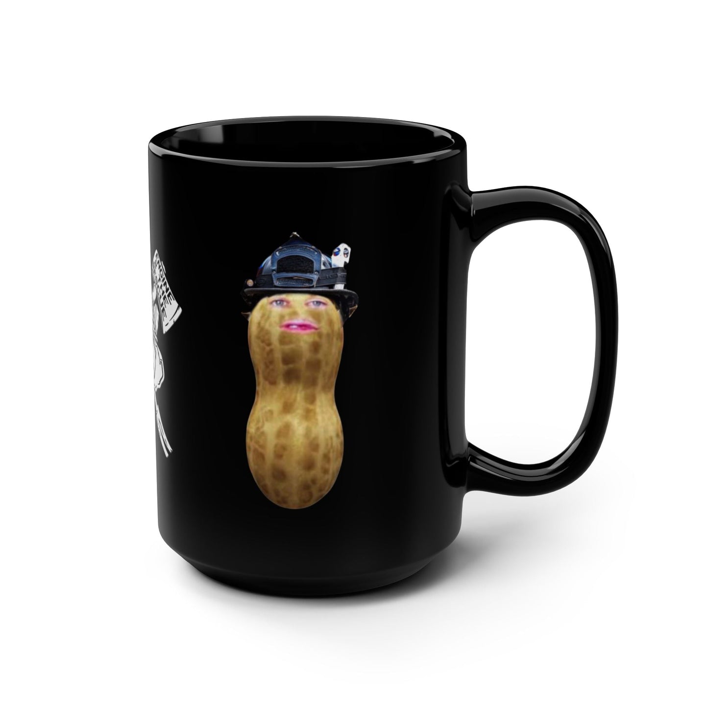 Burnt peanut Black Mug, 15oz