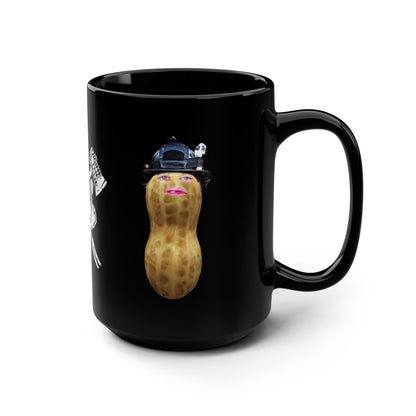 Burnt peanut Black Mug, 15oz