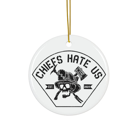 Chiefs Hate Us Ceramic Ornament