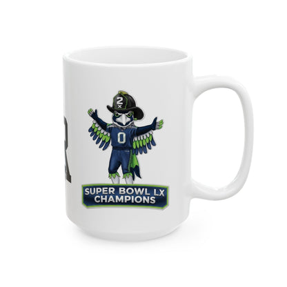 Seahawks Super Bowl champs Ceramic Mug, (11oz, 15oz)