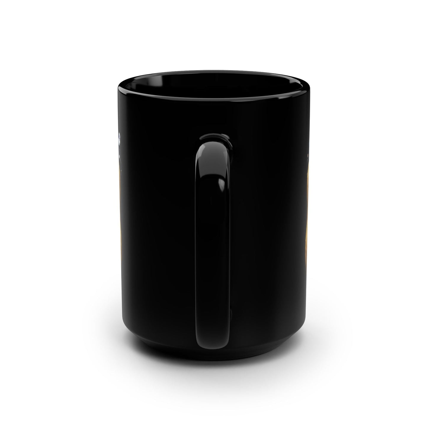 Burnt peanut Black Mug, 15oz