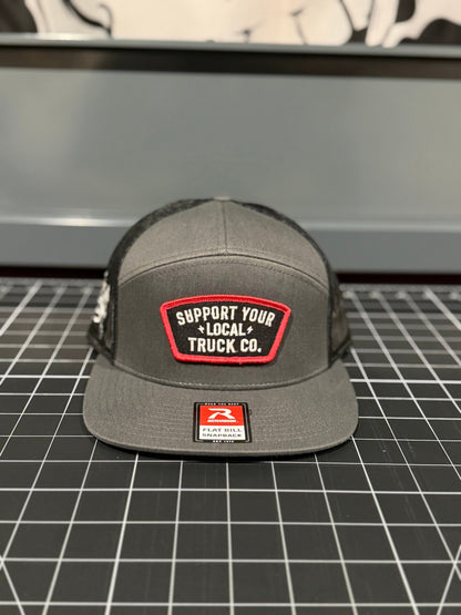 Support your Local Truck Co. Charcoal & black R168 7 Panel