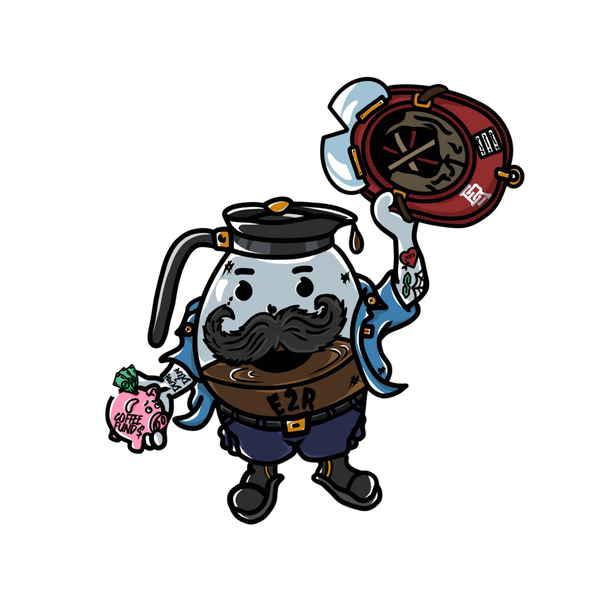 Support Your Local Coffee Fund sticker pack