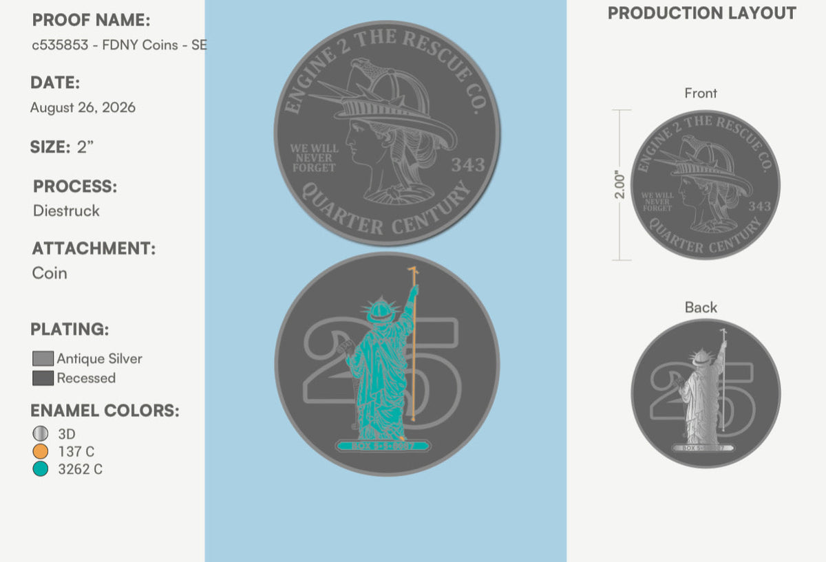 Lady Liberty Challenge Coin