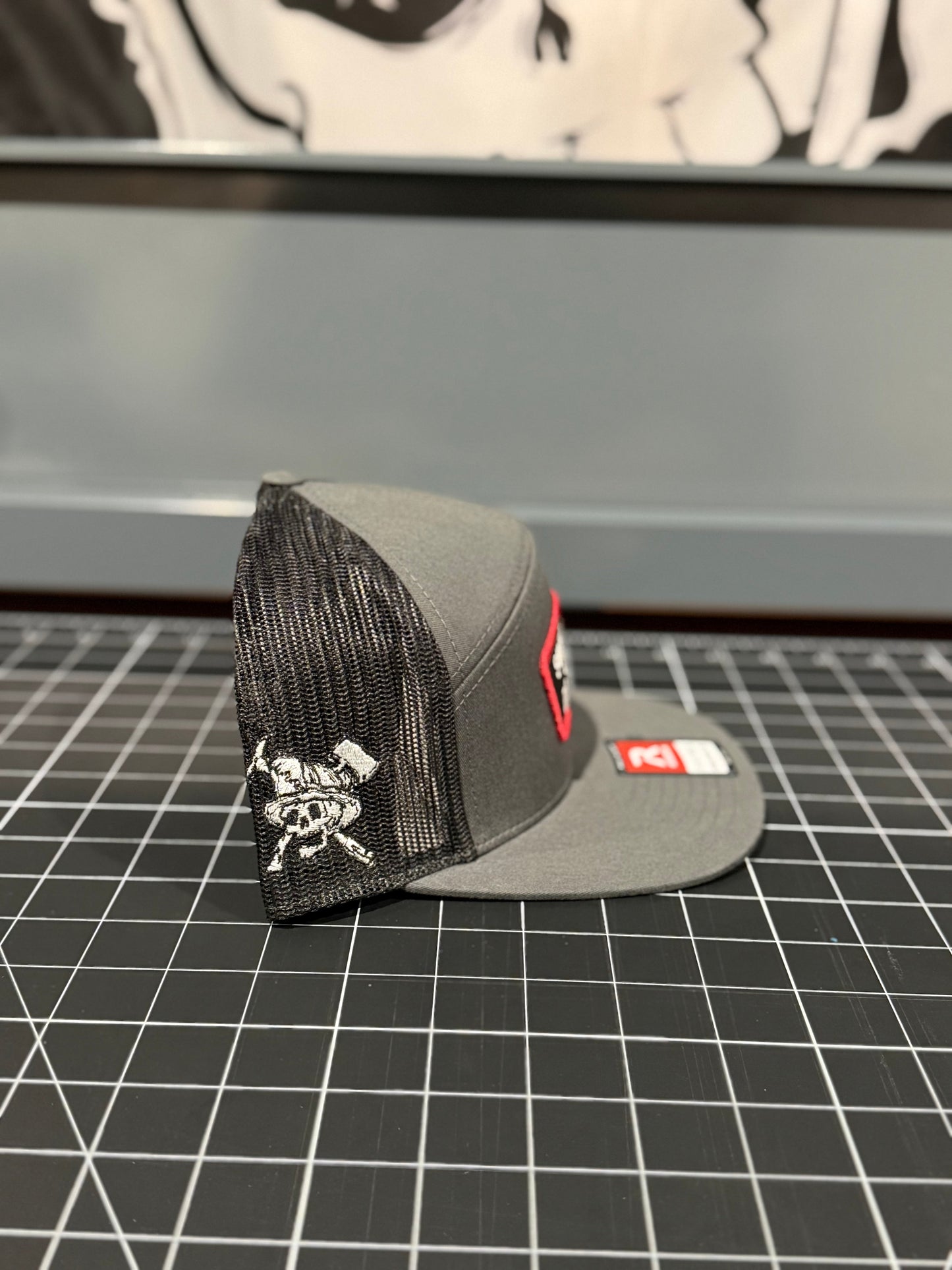Support your Local Truck Co. Charcoal & black R168 7 Panel