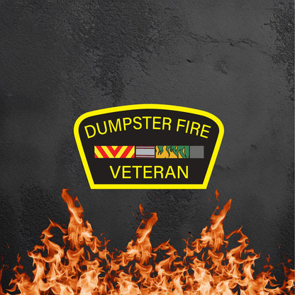 Dumpster Fire Veteran 1.0 Sticker