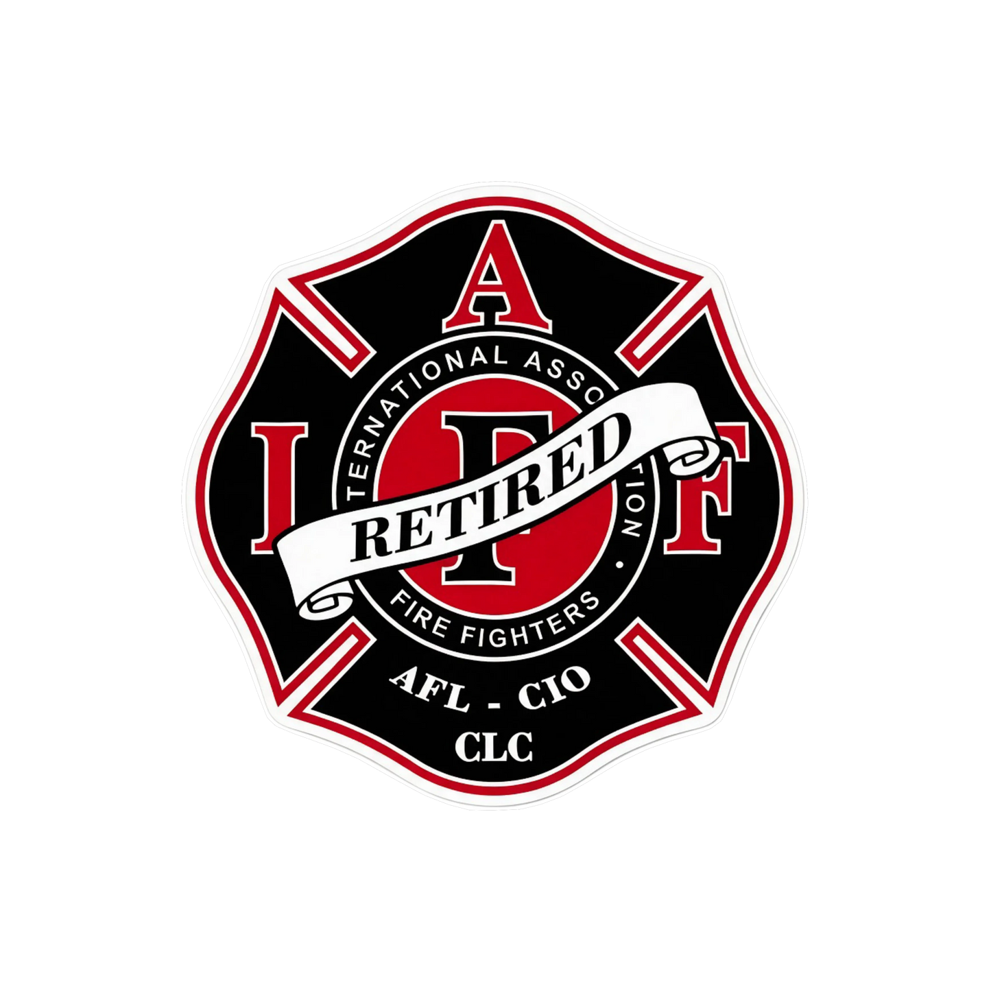 IAFF Retired Sticker