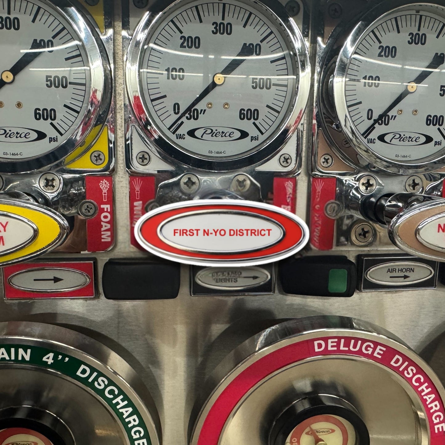 Pump Panel - "First N-Yo District" Sticker