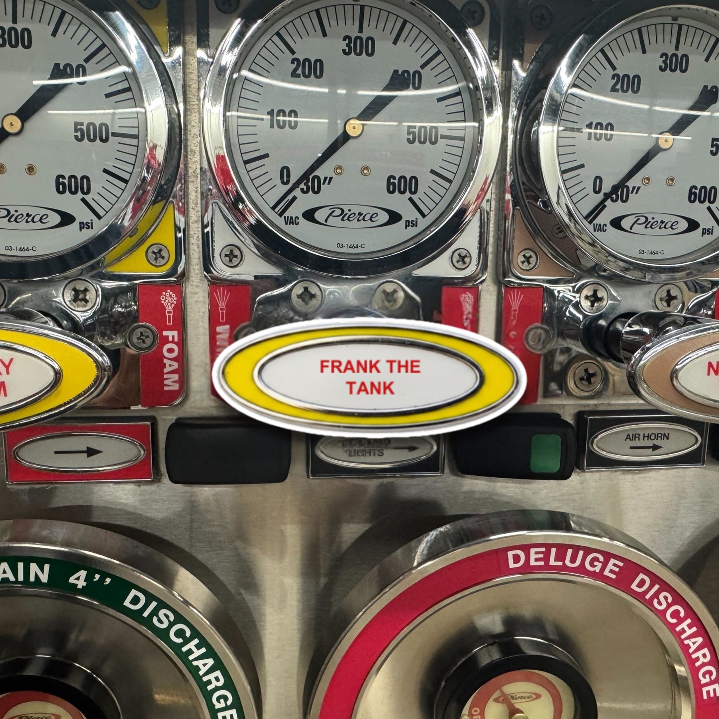 Pump Panel - "Frank the Tank" Sticker